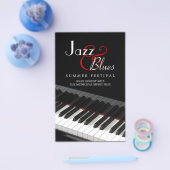 Piano Jazz Blues Music Concept Flyer (Einzeln)