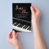 Piano Jazz Blues Music Concept Flyer (Handgriff)