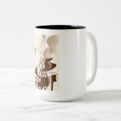 Piano-Kaffee-Tasse Zweifarbige Tasse (VorderseiteRechts)