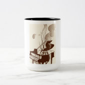 Piano-Kaffee-Tasse Zweifarbige Tasse (Mittel)