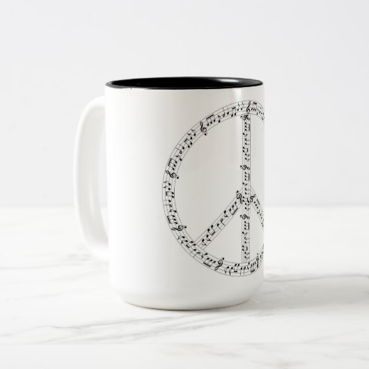 Piano-Kaffee-Tasse Zweifarbige Tasse (Vorderseite Links)