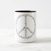 Piano-Kaffee-Tasse Zweifarbige Tasse (Mittel)