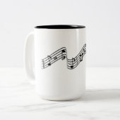 Piano-Kaffee-Tasse Zweifarbige Tasse (Vorderseite Links)