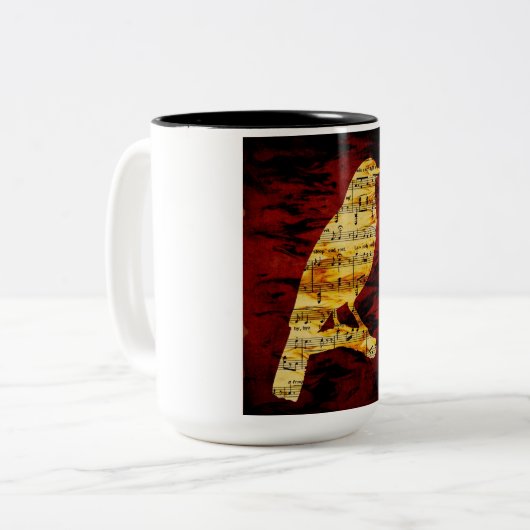 Piano-Kaffee-Tasse Zweifarbige Tasse (Vorderseite Links)
