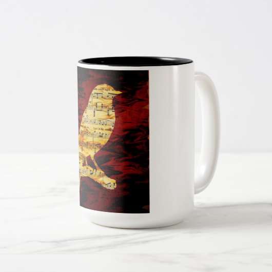Piano-Kaffee-Tasse Zweifarbige Tasse (VorderseiteRechts)