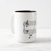 Piano-Kaffee-Tasse Zweifarbige Tasse (Vorderseite Links)