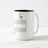 Piano-Kaffee-Tasse Zweifarbige Tasse (VorderseiteRechts)