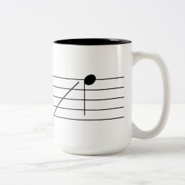 Piano-Kaffee-Tasse Zweifarbige Tasse