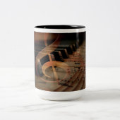 Piano-Kaffee-Tasse Zweifarbige Tasse (Mittel)
