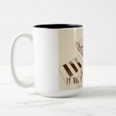 Piano-Kaffee-Tasse Zweifarbige Tasse (Links)