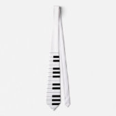 Piano Key Board Muster Neck Tie Krawatte (Vorderseite)
