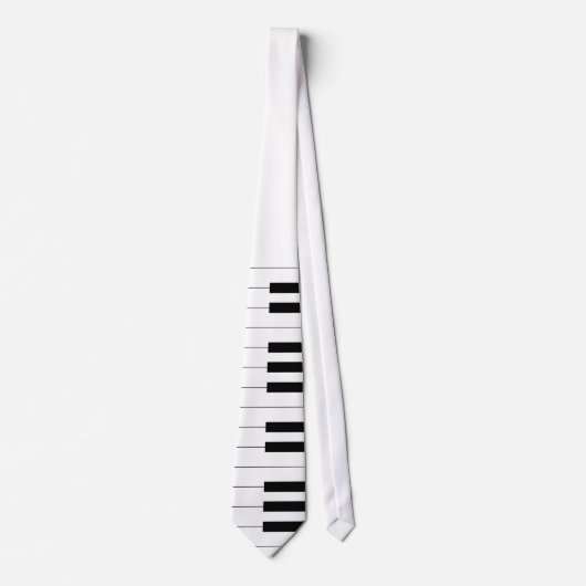 Piano Key Board Muster Neck Tie Krawatte (Vorderseite)