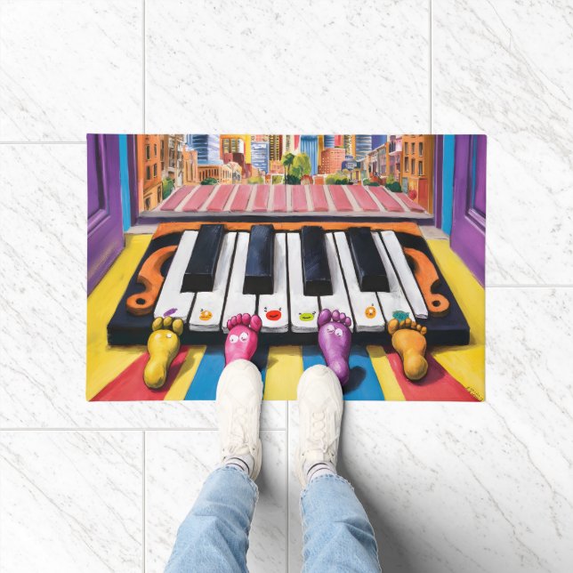 Piano Key Doormat Fußmatte (Indoor)