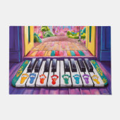Piano Key Footprints Doormat Fußmatte (Vorderseite)