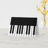 Piano Key Karte (Gelbe Blume)