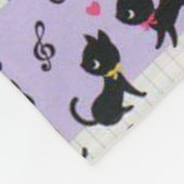 PIANO KEY KÄTZCHENS Vlies Decke (Ecke)
