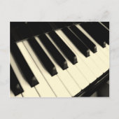Piano Key Postcard Postkarte (Vorderseite)