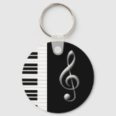 Piano Key und Gclef Schlüsselanhänger (Vorderseite)