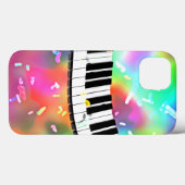 Piano Keyboard buntes Musikthema, Case-Mate iPhone Hülle (Rückseite (Horizontal))