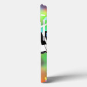 Piano Keyboard buntes Musikthema, Case-Mate iPhone Hülle (Rückseite / Links)