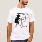 PIANO KEYBOARD CAT-T - Shirt (Vorderseite)