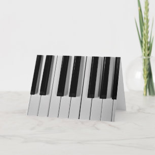 Piano Keyboard Custom Greeting Card Karte