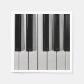 Piano Keyboard Custom Paper Napkins Serviette (Vorderseite)