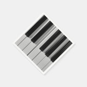 Piano Keyboard Custom Paper Napkins Serviette (Ecke)