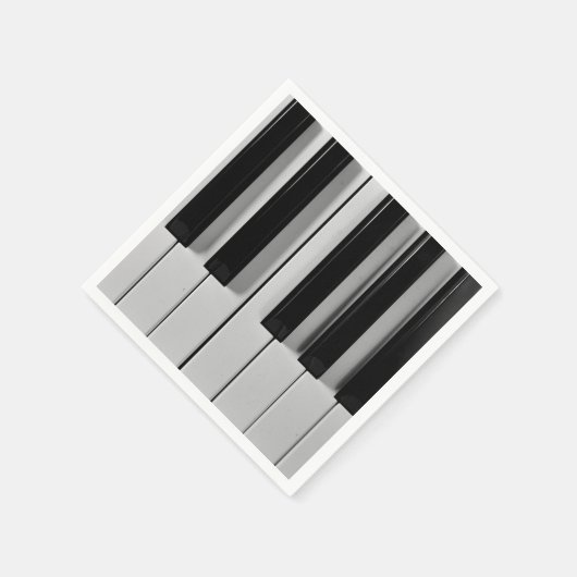 Piano Keyboard Custom Paper Napkins Serviette (Ecke)