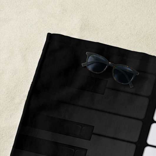 Piano Keyboard Design Beach Handtuch (Beispiel)