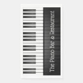 Piano Keyboard Design Gasttuch Napkins Serviette (Vorderseite)