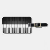 Piano Keyboard Design Luggage Tags Gepäckanhänger (Vorderseite horizontal)