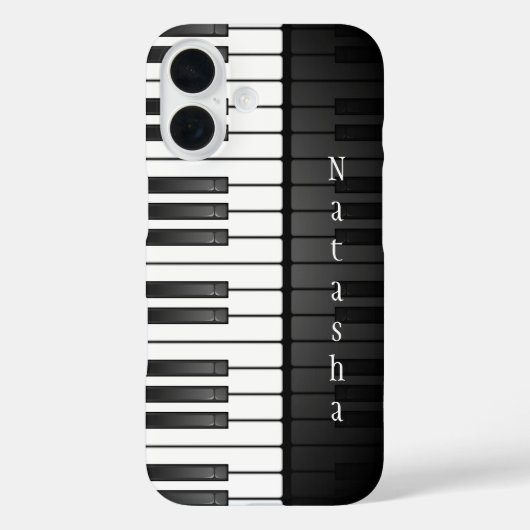 Piano Keyboard Design Smartphone Case (Rückseite)