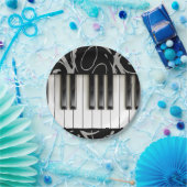 Piano Keyboard Erwägungsgrund (Empfang) Pappteller (Party)
