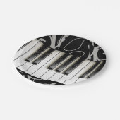 Piano Keyboard Erwägungsgrund (Empfang) Pappteller (Schrägansicht)