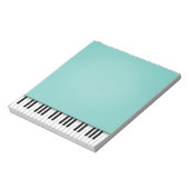 Piano Keyboard Fun Aqua 5,5x6 Musik Notizblock (Rotiert)