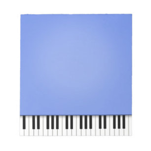 Piano Keyboard Fun Blue 5.5x6 Musik Notizblock