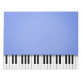 Piano Keyboard Fun Blue 8.5x11 Musik Notizblock (Vorderseite)