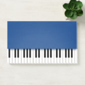 Piano Keyboard Fun Blue Music Post-it Klebezettel (Büro)