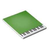 Piano Keyboard Fun Green 5.5x6 Musik Notizblock (angewinkelt)