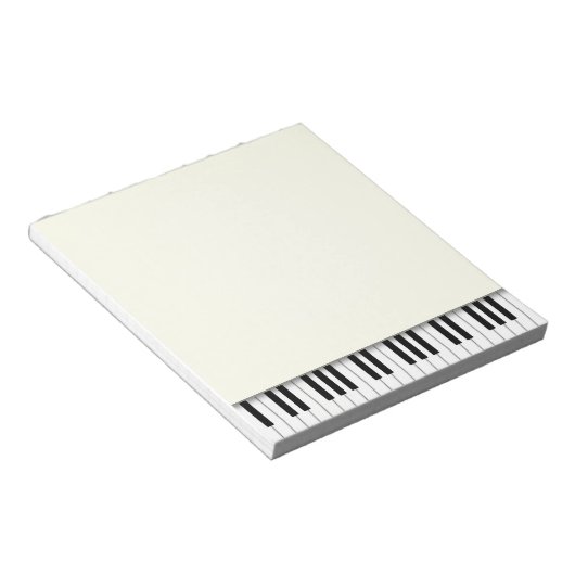Piano Keyboard Fun Ivory 5,5 x 6 Musik Notizblock (angewinkelt)