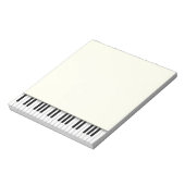Piano Keyboard Fun Ivory 5,5 x 6 Musik Notizblock (Rotiert)