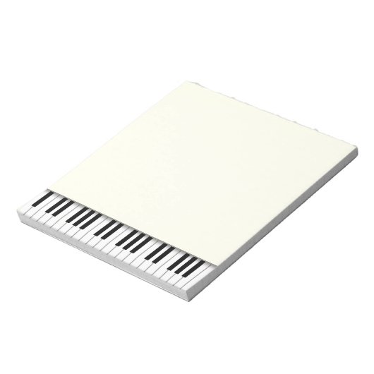 Piano Keyboard Fun Ivory 5,5 x 6 Musik Notizblock (Rotiert)