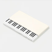 Piano Keyboard Fun Ivory Musiknoten Post-it Klebezettel (angewinkelt)