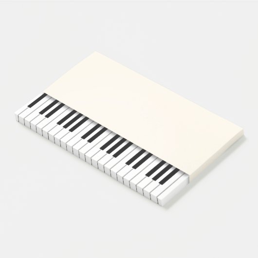 Piano Keyboard Fun Ivory Musiknoten Post-it Klebezettel (angewinkelt)