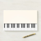 Piano Keyboard Fun Ivory Musiknoten Post-it Klebezettel (Auf Schreibtisch)
