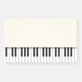 Piano Keyboard Fun Ivory Musiknoten Post-it Klebezettel (Vorderseite)