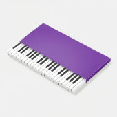 Piano Keyboard Fun Lila Music Post-it Klebezettel (angewinkelt)