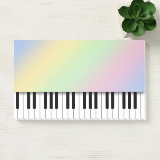 Piano Keyboard Fun Rainbow Music Post-it Klebezettel (Büro)