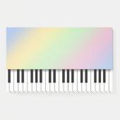 Piano Keyboard Fun Rainbow Music Post-it Klebezettel (Vorderseite)